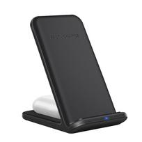 15 W greito belaidžio įkroviklio stovas, skirtas iPhone 14 13 12 11 X 8 Apple Watch 7 6 5 3 viename įkrovimo stotelė, skirta Airpods Pro Iwatch TypeC Black juoda