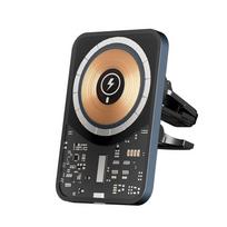 Magnetinis automobilio laikiklis 15 W greitas belaidis įkroviklis, skirtas Magsafe iPhone 14 13 12 Pro Max priedai Indukcinio įkrovimo laikiklis as picture juoda