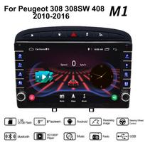2 din Android automobilio radijo daugialypės terpės vaizdo grotuvas, skirtas Peugeot 308 308SW 408 2010-2016 su mygtuko rankenėle Carplay WiFi 2+32GB 1+16GB