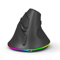 Belaidė dviejų režimų pelė 2.4GBT5.1 kompiuterio pelė žaidimų pelė Ergonomiška tyli langai juoda