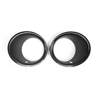 2 apdailos žiedai rūko žibinto chromo pakeitimas Mini Cooper R55 R56 R57 20072010 OEM 51112753661 juoda