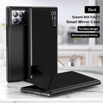 Skirta Xiaomi MIX Fold 3 dėklas Išmanusis dengtas veidrodinis skaidrus langelis Atverčiamas telefono dangtelis Skirta MIX Fold 3 Odiniai dėklai Stovas Prabangus For MIX Fold 3
