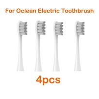 „Oclean“ elektrinio dantų šepetėlio keitimui Valyti dantų šepetėlio galvutes visiems „Oclean“ dantų šepetėliams X Pro / X / Z1 / F1 / One / Air 4pcs grey