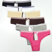 Moteriški apatiniai Sexy Solid Moteriškos Kelnaitės Mergaičių Medvilninės Kelnaitės Moteriškos kelnaitės 6 vnt/komplektas M