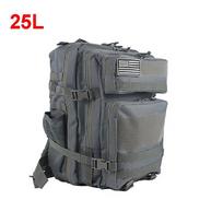 25 l 45 l karinė taktinė kuprinė, lauke treniruojama, treniruoklių salė, krepšys, žygiai, stovyklavimas, kuprinės, armijos, 3D žygiai, kuprinė Molle X287A 25L