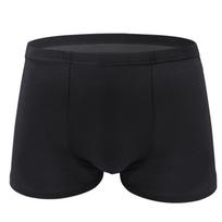 Plius Vyriški apatiniai Vyriški Boxer Tvirtos kelnaitės Šortai Vyriški medvilninės apatinės kelnaitės Kvėpuojantys intymūs vyriški boksai Didelio dydžio 2XL juoda
