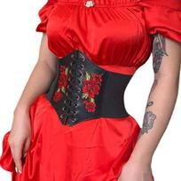 Stilingas korsetas Bustier asmenybės trumpas suvarstomas juoda