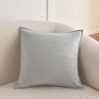 Chenille Pillow Herringbone Jacquard Cushion Super Thick Pillowcase Cream Sofa Bed Headrest Backrest 45*45cm šviesiai pilka spalva