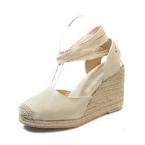 Moteriškos Espadrille Sandalai, Patogūs Šlepetės Moteriški Laisvalaikiai Batai Drobė 35 smėlis