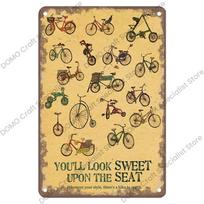 Vintažinis dviračio plakatas Metalinės lentelės Plokštelė Retro dviratis Cyclocross Metalinė plokštelė Skardinė lentelė Garažo Namo Sienų dekoras 20x30cm 20x30cm