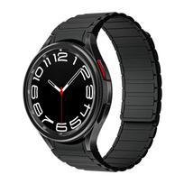 Silikoninė apyrankė skirta Samsung Galaxy Watch 6 Classic 43mm 47mm Watch 5Pro 45mm NO Gaps Sportinis dirželis Laikrodžiui 6 40 44mm 4Classic 42mm 46mm 20mm Universal juoda