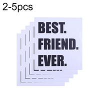 Yousheng 5Pcs Funny Pig Nose Cat Best Friend Love Bag Cup Sticker Fridge Decal Mug Decor UKCanada