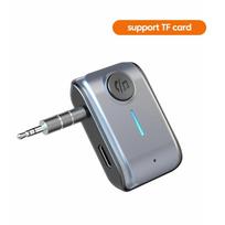 Automobilio Bluetooth 5.3 Imtuvo Adapteris 3,5 mm AUX Lizdai Automobilio Garsiakalbiams A2DP Belaidis Garso Muzikos Imtuvas pter Palaiko TF Kortelę Automobilio Laisvų Rankų Įrangą W2 Support TF Card