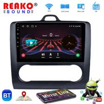 REAKOSOUND Caradio Radio Wireless CarPlay Android Auto skirtas Ford Focus 2 2004~2011 4 Core Multimedia GPS BT monitorius 2din Autoradio black 1+32CP