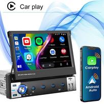 7 colių HD belaidis Android Auto CarPlay 1 din Video Multimedia MP5 grotuvas Ištraukiamas ekranas Mirror Link Car BT/FM/USB/AUX 2+32CP
