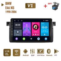 2Din Android automobilio radijas, skirtas BMW E46 M3 318i 320i 325i 1998-2006 Multimedia Carplay Auto WIFI galvos blokas stereo navigacija 2+32GB 1+16GB