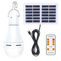 Saulės energija varoma LED lemputė vidaus lauko avarinė lemputė Nešiojama naktinių turgų stovyklavimo šviesa 1 Pack balta