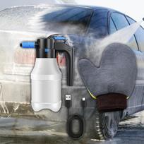 1,5 l elektrinis putų purkštuvas Automobilių plovimo purškimo buteliukas Slėgis Augalų laistymas With Short Glove gray