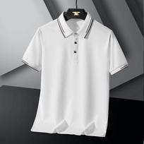 Polo marškinėliai vyriški trumpomis rankovėmis vasariniai ploni atlapais marškinėliai verslui stovinčia apykakle 6XL