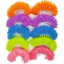 10 vnt Dust Duster Šluostės Šlepetės Batų Užvalkalas Minkštas Plaunamas Daugkartinis Mikropluošto Pėdų kojinės Grindų Valymo Įrankiai Batų Užvalkalas blue