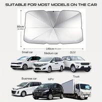 Automobilio skėtis nuo saulės skėčio stiliaus priekinis stiklas saulės skėtis nuo saulės šilumos izoliacinis audinys Automobilio priekinis stiklas skėtis nuo saulės automobilio skėčio gaubtas juoda