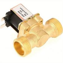Paprastai uždarytas elektrinis vandens uždarymo vožtuvas, žalvarinis elektrinis solenoidinis magnetinis vožtuvas, 0,02 mpa ~ 0,8 mpa, 3/4 colio DC 12 V