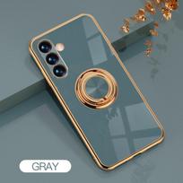 Dengimo žiedo laikiklis telefono dėklas, skirtas Samsung Galaxy A15 A25 A35 A55 A14 A24 A34 A54 M14 M34 M54 5G stovo dangtelis Prabangus pilna apsauga For Samsung M54 5G pilka spalva