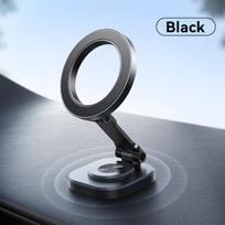 1vnt magnetinis automobilio laikiklis 24 stiprus magnetas 360° besisukantis sulankstomas automobilinis telefono laikiklis Automobilinis laikiklis juoda