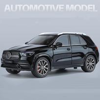 1/24 mastelio Benz GLE350 visureigio lydinio liejamas žaislinis automobilio modelis, labai imituojanti transporto priemonė su garso ir šviesos kolekcijos žaislais vaikams juoda