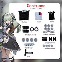 Anime Zenless Zone Zero Cosplay Kostiumas Corin Wickes Kostiumas Helovinas Anime ZZZ Apranga Mergaitės Uniforma Perukas Gimtadienio Dovanos Karnavalas Pilnas Rinkinys XS juoda