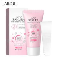 50g Sakura Hair Removal Cream with Scraper, Skin-friendly and Non-irritating, Leaving No Black Spots on Leg Hair and Armpits 50g