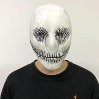 Horror Slender Faceless Mask Cosplay Skull Monster Demon Killer Latex Helmet Halloween Carnival Purim Party Costume Props balta