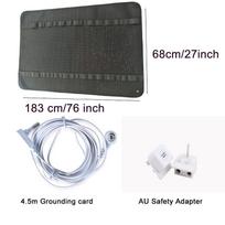 27''×76'' kvėpuojantis lovos įžeminimo kilimėlis miegui Neslystantis PU odinis įžeminimo čiužinys su įžeminimo laidu AU Plug