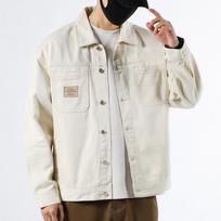 Denim Jacket Men's Loose Handsome Tooling Jacket Spring and Autumn Casual Denim 4XL black