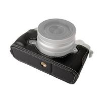 Portable Camera Protective Case Retro Style Camera Case Holder Carry Bag Bottom Opening Design with kava