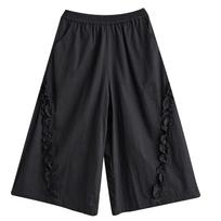 XITAO Edible Tree Fungus Elastic Waist Ankle Length Pants ZY8906 One Size juoda
