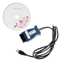 Skirta BMW E važiuoklei E46 E60 E87 MINI R50 OBD2 skaitytuvui FTDI FT232 lustui automobilio diagnostikos įrankiai OBD 2 USB sąsaja su jungikliu K+CAN INPA kabelis mėlyna