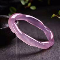 15MM Natūralaus Rožinio Chalcedono Apyrankė Madingas Pakabukas Agato Apyrankė Jadeito Apyrankė Moterims Dovanai 56-58mm