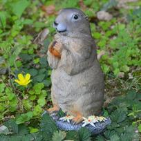 Dirbtinė realistiška gyvūno statula skulptūra sodo vejos ornamentas Marmot