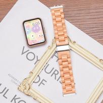 Saldainių vaivorykštės spalvų apyrankė Samsung Galaxy Fit 3 madinga kilpa Samsung Fit 3 išmaniajam laikrodžiui Correa priedai For Galaxy Fit 3 oranžinė