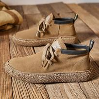 Fashion Brand New Men's Lace Up Mid Top Reversed Suede Casual Shoes Men Outdoor Sneakers Designer Flat Shoes Fashion Simple Casual Shoes 38 ruda