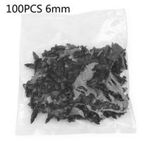 100x automobilio 6 mm sparno plokštės plastikinės kniedės tvirtinimo detalės, skirtos Suzuki GSXR