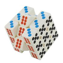 Cubing Classroom MF8827 Smooth 3x3x3 Dice Magic Cube Puzzle Toys for Pressure Reduction - Colorful beige