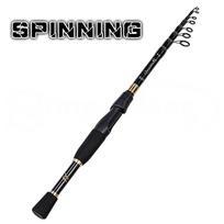 Teleskopinės meškerės spiningo užmetimo meškerė Kelionės gėlavandeniai sūraus vandens Bass Pesca Spinning Rod 1.8M