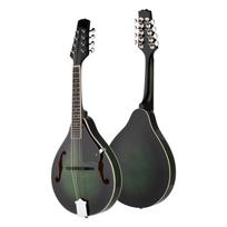 Mandolin A Style 8 stygų Basswood Body Engineer Wood Fingerboard reguliuojamas styginis instrumentas tamsiai žalia spalva