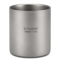 TOMSHOO 220/350/450/600 ml dvigubos sienelės titano vandens puodelis kavos arbatos puodelis skirtas namų biurui lauke 600ml