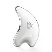 KinseiBeauty Mini elektrinis veido šveitimo lėkštė masažuoklis Gua Sha Machine Lifting masažo įrankiai, skirti kūnui, kaklui, veidui masažuoti balta
