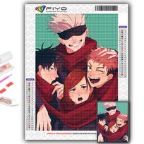 „Pasidaryk pats“ 5D deimantų tapyba Anime „Jujutsu Kaisen“ kryžminio dygsnio rinkinys, viso gręžimo siuvinėjimo mozaikos menas Kalnų krištolų paveikslėlis, dovana Full Round 20X30CM