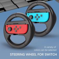 VAORLO Joycon Game Steering Racing vairo rankenos vairo laikiklio laikiklis, skirtas Nintendo Switch Oled /NS Joy-Con valdiklio rankenos atramai juoda