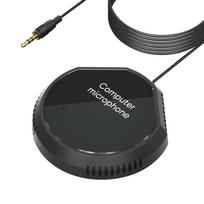 Stalinio kompiuterio USB konferencijos garsiakalbis mikrofonas 360 laipsnių įvairiakryptis kondensatorius Plug & Play kompiuteris 3.5mm plug